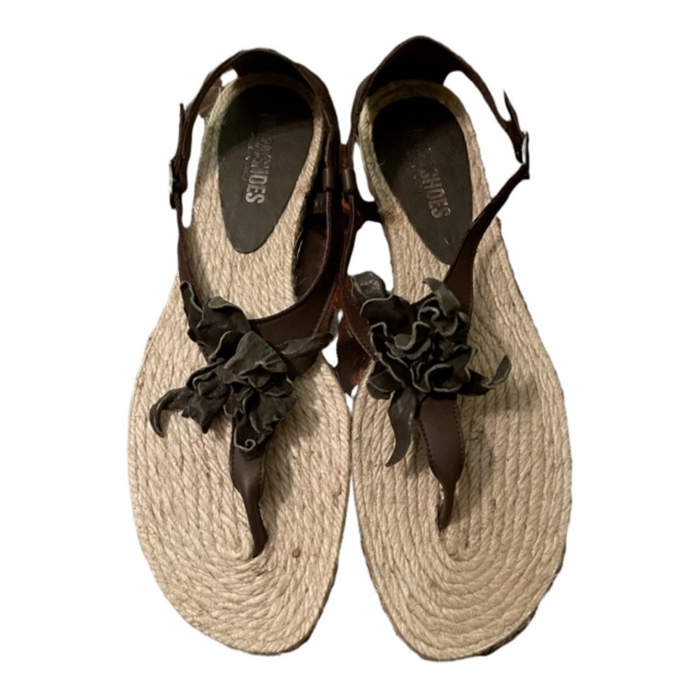 Nara Shoes Women's Penny Sandal, Black, Size 9.5, never worn